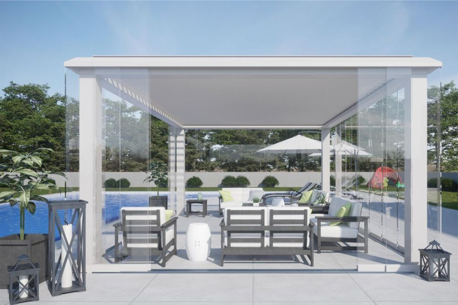 Vetrate scorrevoli per pergole